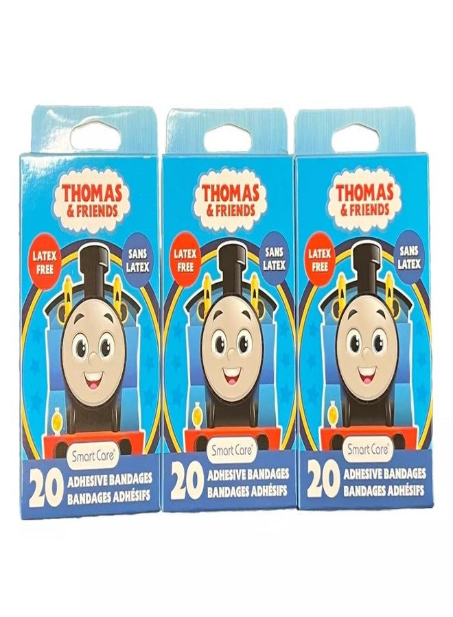 Thomas Adhesive Bandages, Latex Free, 3 Boxes of 20